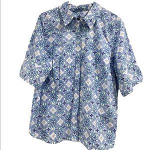 Chadwicks Short Sleeve Button Up Size 18W